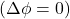 ( \Delta \phi = 0 )