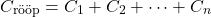 \[C_{\text{rööp}} = C_1 + C_2 + \dots + C_n\]