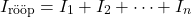 \[I_{\text{rööp}} = I_1 + I_2 + \dots + I_n\]