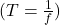 ( T = \frac{1}{f} )